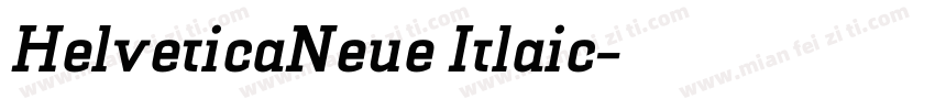 HelveticaNeue Itlaic字体转换